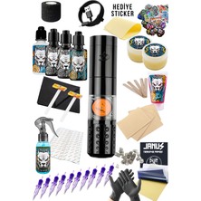 Dragoart T2 Dövme Makinesi Seti – LED Ekran - Parmak Pedallı Dövme Seti