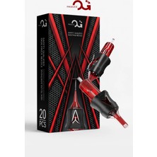 Valor Og Red Arrow 1017RM 0,30 mm Gölge Kartuş Dövme Iğnesi | Kutuda 20 Adet | Long Taper