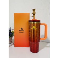 Stanley x Karol G Sunset Gradient Flowstate Quencher Pipetli Termos Bardak | 40 Oz
