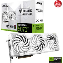 SHC4200 TUF-RTX5070TI-O16G-WHITE-GAMING, 16GB, 256BIT, Gddr7, 2xhdmi, 3xdp Gaming Ekran Kartı