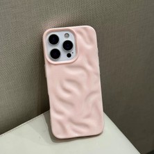 Edelfu iPhone 16 Pro Max Uyumlu - Yumuşak Silikon Karmaşık Dalgalı Renkli Koruyucu Kılıf