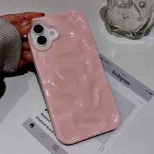 Edelfu iPhone 16 Plus Uyumlu - Yumuşak Silikon Karmaşık Dalgalı Renkli Koruyucu Kılıf