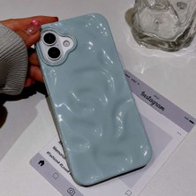 Edelfu iPhone 16 Plus Uyumlu - Yumuşak Silikon Karmaşık Dalgalı Renkli Koruyucu Kılıf