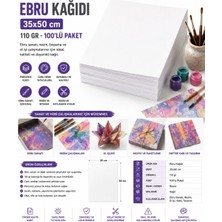 Luminoo Ebru Kağıdı 35X50 110 gr 100’LÜ Paket Beyaz