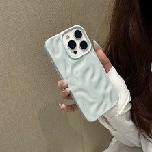 Edelfu iPhone 16 Pro Uyumlu - Yumuşak Silikon Karmaşık Dalgalı Renkli Koruyucu Kılıf