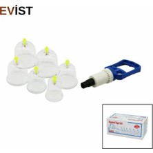 Evist- Hacamat Kupa Masaj Seti ( Pompa: 1AD + No-7: 2AD & No-6: 2AD & No-5: 1AD & No-4: 1AD