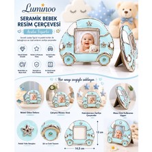 Luminoo Seramik Bebek Resim Çerçevesi Araba Figürlü