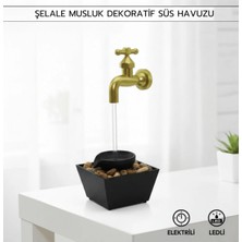 Evist Lüks Hediyelik Şelale Musluk Dekoratif Süs Havuzu ( Elektrikli & Ledli )