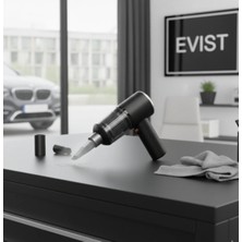 Evist 3'ü Bir Arada ( Çekme & Üfleme ) ( Oto-Araç & Ev ) El Tipi Süpürge USB Şarjlı Mini & Taşınabilir