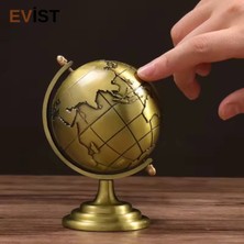 Evist Dekoratif Tamamı Metal Yerküre 12 cm Hediyelik Kaliteli