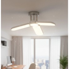 Evist 3 Kanatlı Katlanabilir Pervane Tipi LED Ampul - 24W E27 Duy Beyaz Işık - Modern Tasarruf Lambası