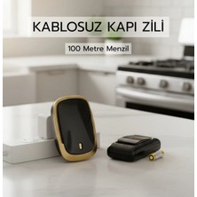 Evist Kaliteli ve Şık 100 Metre Menzilli Kablosuz Kapı Zili – Pil Dahil, Anında Kullanıma Hazır