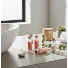 Evist 15 ml ( Çok Amaçlı & Dekoratif ) ( Boş Tüp ) Cam Şişe ( Mantar Kapaklı)