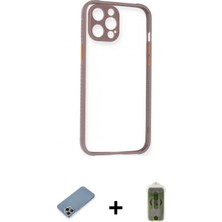Marsilyan™- iPhone 12 Pro Max Kılıf Nova Asil Özel Seri - Siyah Joko Magic 5d Hayalet Cam + Shine Kamera Lens Koruma Cam - Gı