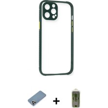 Marsilyan™- iPhone 12 Pro Max Kılıf Nova Asil Özel Seri - Siyah Joko Magic 5d Hayalet Cam + Shine Kamera Lens Koruma Cam - Gı