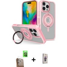 Marsilyan™- iPhone 16 Pro Max Kılıf Nova Minimal Serisi - Siyah Bilvis 3D Cam Ekran Koruyucu + Raze Metal Kamera Lens - Cltm