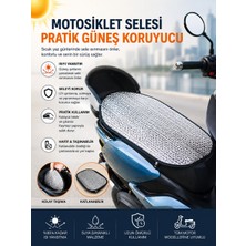 Vi Caro Musatti Cg 50 Max  Motosiklet Sele Koruyucu Kılıf, Su Geçirmez Sele Güneşliği, Koltuk Koruyucu Ped