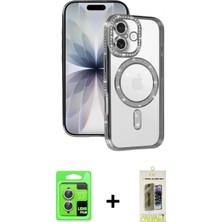 Marsilyan™- iPhone 17 Kılıf Zirve Doku Prime - Siyah Joko Magic 5d Hayalet Cam + Raze Metal Kamera Lens - Gs
