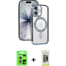 Marsilyan™- iPhone 17 Kılıf Zirve Doku Prime - Siyah Joko Magic 5d Hayalet Cam + Raze Metal Kamera Lens - Gs