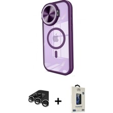 Marsilyan™- iPhone 15 Pro Max Kılıf Kıvılcım Modern Koleksiyonu - Siyah Bilvis Hayalet Cam Ekran Koruyucu + Raze Metal Kamera Lens - Gs