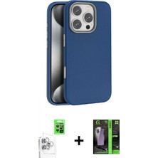 Marsilyan™- iPhone 16 Pro Kılıf Zirve Modern Prime - Şeffaf 360 Full Body Arka Koruyucu + Raze Metal Kamera Lens - Bz