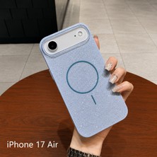 Edelfu iPhone 17 Air Uyumlu - Simli Parlak Magsafe Kapak Koruyucu Şeker Kılıf