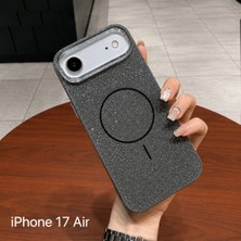 Edelfu iPhone 17 Air Uyumlu - Simli Parlak Magsafe Kapak Koruyucu Şeker Kılıf