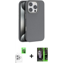 Marsilyan™- iPhone 16 Pro Kılıf Zirve Modern Prime - Şeffaf 360 Full Body Arka Koruyucu + Raze Metal Kamera Lens - Bz