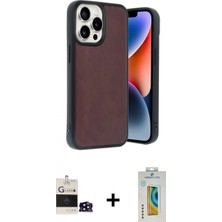 Marsilyan™- iPhone 14 Pro Max Kılıf Kıvılcım Işık Serisi - Siyah Polymer Nano Ekran Koruyucu + Bilvis Titan Kamera Lens - Sh