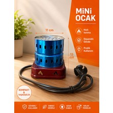 Zemu Mini Elektrikli Nargile Kömür Ocağı – Hızlı Isınan Taşınabilir Mini Ocak – Pratik Kömür Yakma Aparatı