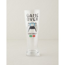 English Home Happy Vibes 2'li Cam Bardak 500 ml Renkli Desenli Şık Sunum İçin
