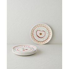 English Home Fruity Seramik 4'lü Pasta Seti 20 cm Renkli