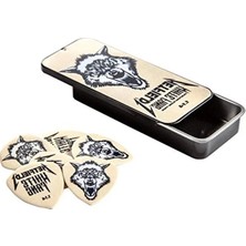 Esranın Dünyası , Box 6 James Hetfield White Fang 1,14MM Akış Gitar Penası, PH122T114, S, Beyaz/zengin Bahçe