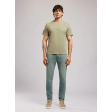 Lee Cooper Haki Erkek Regular Fit Logo Baskılı T-Shirt 262 Lcm 242007 Mattıas Haki