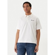 Guess Jeans Beyaz Erkek Polo T-Shirt M6GP13KCYM1-G011 Beyaz Polo T-Shirt