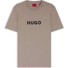 Hugo Kahverengi Erkek Regular Fit T-Shirt 50557437 Dumeo