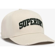 Superdry Bej Kadın Yazı Baskılı Şapka Y9010198A