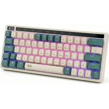 Gameagle 64 Tuşlu RGB 3 Modlu Gaming Klavye Bluetooth + 2.4g + Type-C Şarjlı N-Key Rollover, Anti Ghosting Oyuncu Klavyesi