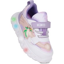 Kiko Kids Puff Cırtlı Işıklı Faylon Taban Kız Çocuk Spor Ayakkabı