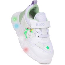 Kiko Kids Puff Cırtlı Işıklı Faylon Taban Kız Çocuk Spor Ayakkabı