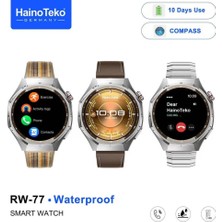Serreha Haino Teko Rw-77 Amoled Ekran Su Geçirmez Akıllı Saat - 10 Gün Pil Ömürlü Pusulalı