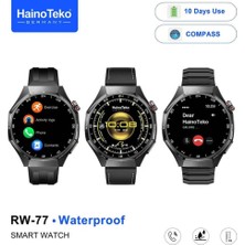 Serreha Haino Teko Rw-77 Amoled Ekran Su Geçirmez Akıllı Saat - 10 Gün Pil Ömürlü Pusulalı
