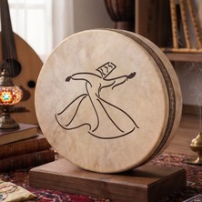 Ritimhane Atölye Semazen Tasarımlı Bendir (Kılıf Hediyeli)
