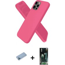 Marsilyan™- iPhone 12 Pro Kılıf Kozmos Yansıma Özel Seri - Siyah 360 Mat Full Body Arka Koruyucu + Shine Kamera Lens Koruma Cam - Mı