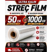 Optimex Ultra Mega Büyük Boy Eşya Mobilya Sarma Koruma Ambalaj Streci Taşıma Taşınma Koli Streci 1 Kg.