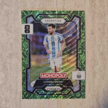 Panini Prizm Monopoly Lionel Messi No.1 Green Wave Oyun Kartı