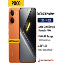Poco X8 Pro Max 512 GB 12 GB Ram (Poco Türkiye Garantili) Turuncu