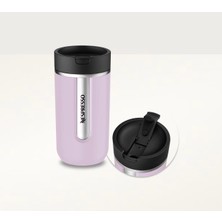 Nespresso Travel Lavender Renkli Paslanmaz Çelik Medium Termos 400 ml Sızdırmaz Kapaklı Kullanım