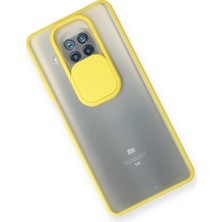 Bezos Mi 10T Lite Kılıf Palm Buzlu Kamera Sürgülü Silikon - Sarı