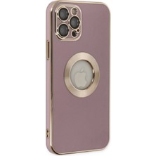 Bezos iPhone 12 Pro Kılıf Store Silikon - Mor
